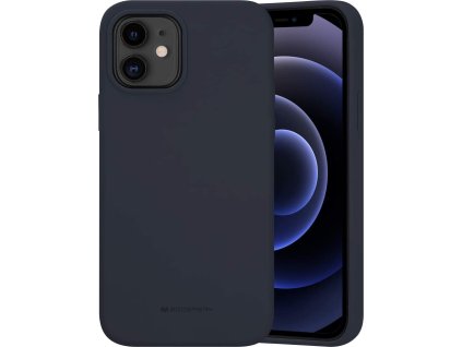 Mercury Ochranný kryt pro iPhone 12 / 12 Pro - Mercury, Silicone Navy