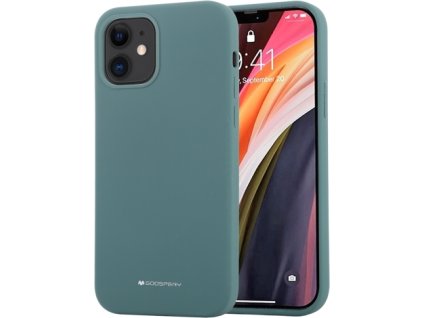 Mercury Ochranný kryt pro iPhone 12 mini - Mercury, Silicone Green