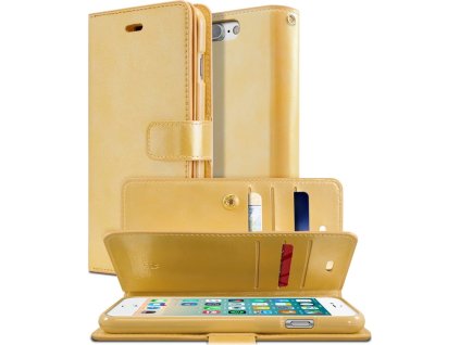 Mercury Knížkové pouzdro na iPhone 7 Plus / 8 Plus - Mercury, Mansoor Diary Gold