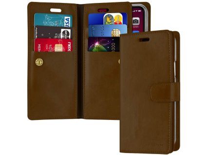 Mercury Knížkové pouzdro na iPhone 11 - Mercury, Mansoor Diary Brown