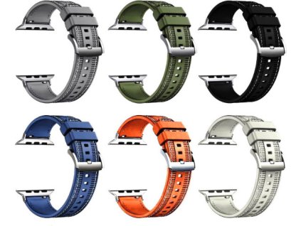 Silikonovo-textilní řemínek pro Apple Watch 38/40/41/42(S10)mm