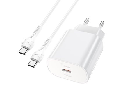 Hoco Rychlá USB-C nabíječka do sítě - Hoco, N22 Jetta PD25W + USB-C kabel