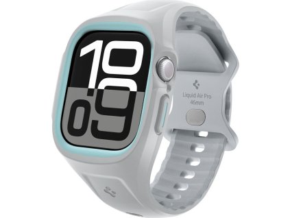 Spigen Řemínek s krytem pro Apple Watch 46mm - Spigen, Liquid Air Gray