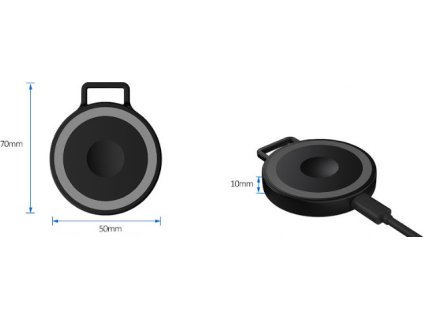 3v1 magnetická magsafe bezdrátová nabíječka (Barva náramku Bílá)