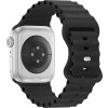 Vroubkovaný řemínek pro Apple Watch 38/40/41/42(S10)mm (Barevná varianta Černý)