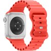 Vroubkovaný řemínek pro Apple Watch 38/40/41/42(S10)mm (Barevná varianta Černý)