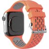Perforovaný řemínek s dvojitým zapínáním pro Apple Watch 42/44/45/46/49mm (Barevná varianta Černo-Šedý)
