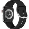 Jednobarevný řemínek s přezkou pro Apple Watch 38/40/41/42(S10)mm (Barva náramku Černá)