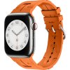 Silikonový řemínek se vzorkem pro Apple Watch 38/40/41mm (Barva náramku Černá)