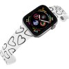 Apple watch řemínek Srdce černobílá (Rozměr 38/40/41mm, barva pásku černá)