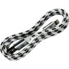 Pletený kabel USB na lightning 1m (Barva Bílo-Černý)