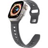 Silikonový vroubkovaný řemínek pro Apple Watch 38/40/41/42(S10)mm (Barevná varianta Černý)