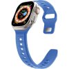 Silikonový vroubkovaný řemínek pro Apple Watch 42/44/45/46/49mm (Barevná varianta Černý)