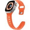 Silikonový vroubkovaný řemínek pro Apple Watch 42/44/45/46/49mm (Barevná varianta Černý)