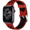 Perforovaný řemínek s přezkou pro Apple Watch 38/40/41/42(S10)mm (Barevná varianta Černo-Šedý)