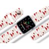 Apple watch řemínek Červené mraky (Rozměr 38/40/41mm, barva pásku černá)