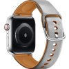 Řemínek z umělé kůže pro Apple Watch 38/40/41/42(S10)mm (Barva Bílá)