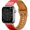 Řemínek z umělé kůže pro Apple Watch 38/40/41/42(S10)mm (Barva Bílá)