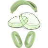 Silikonový průhledný set 3v1 pro Airpods Max (Barva Zelená)