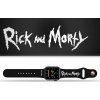 Apple watch řemínek Rick and Morty - Logo (Rozměr 38/40/41mm, barva pásku černá)