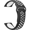 Perforovaný řemínek 22mm (Barevná varianta Černo-Šedý)
