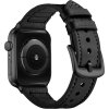 Koženo-silikonový řemínek pro Apple Watch 38/40/41/42(S10)mm (Barva Černá)