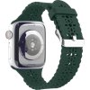Řemínek s perforováním a přezkovým zapínáním pro Apple Watch 42/44/45/46/49mm (Barevná varianta Černý)