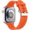 Řemínek s perforováním a přezkovým zapínáním pro Apple Watch 42/44/45/46/49mm (Barevná varianta Černý)