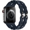 Silikonový řetízkový řemínek pro Apple Watch 38/40/41/42(S10)mm (Barva náramku Černá)