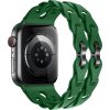 Silikonový řetízkový řemínek pro Apple Watch 38/40/41/42(S10)mm (Barva náramku Černá)