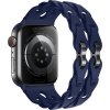 Silikonový řetízkový řemínek pro Apple Watch 38/40/41/42(S10)mm (Barva náramku Černá)
