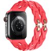 Silikonový řetízkový řemínek pro Apple Watch 38/40/41/42(S10)mm (Barva náramku Černá)