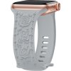 Řemínek gravírované růže pro Apple Watch 38/40/41/42(S10)mm (Barva Černá)