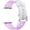 Průhledný třpytivý řemínek pro Apple Watch 38/40/41/42(S10)mm (Barva náramku Fialová)