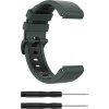 QuickFit silikonový dvojbarevný řemínek s přezkou 22mm (Barevná varianta Černo-Modrý)
