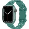 Silikonový úzký perforovaný řemínek pro Apple Watch 38/40/41/42(S10)mm (Barevná varianta Černý)