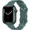 Silikonový úzký perforovaný řemínek pro Apple Watch 38/40/41/42(S10)mm (Barevná varianta Černý)