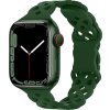 Silikonový úzký perforovaný řemínek pro Apple Watch 38/40/41/42(S10)mm (Barevná varianta Černý)