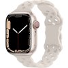 Silikonový úzký perforovaný řemínek pro Apple Watch 38/40/41/42(S10)mm (Barevná varianta Černý)