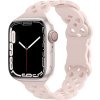 Silikonový úzký perforovaný řemínek pro Apple Watch 38/40/41/42(S10)mm (Barevná varianta Černý)