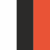 WHITE/BLACK/ORANGE