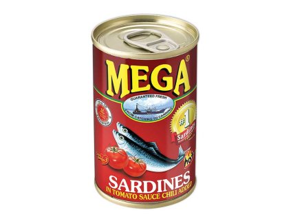 Mega Sardines in Tomato Sauce with Chilli 155 g
