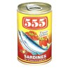 555 Sardines in Tomato Sauce with Spicy 155 g