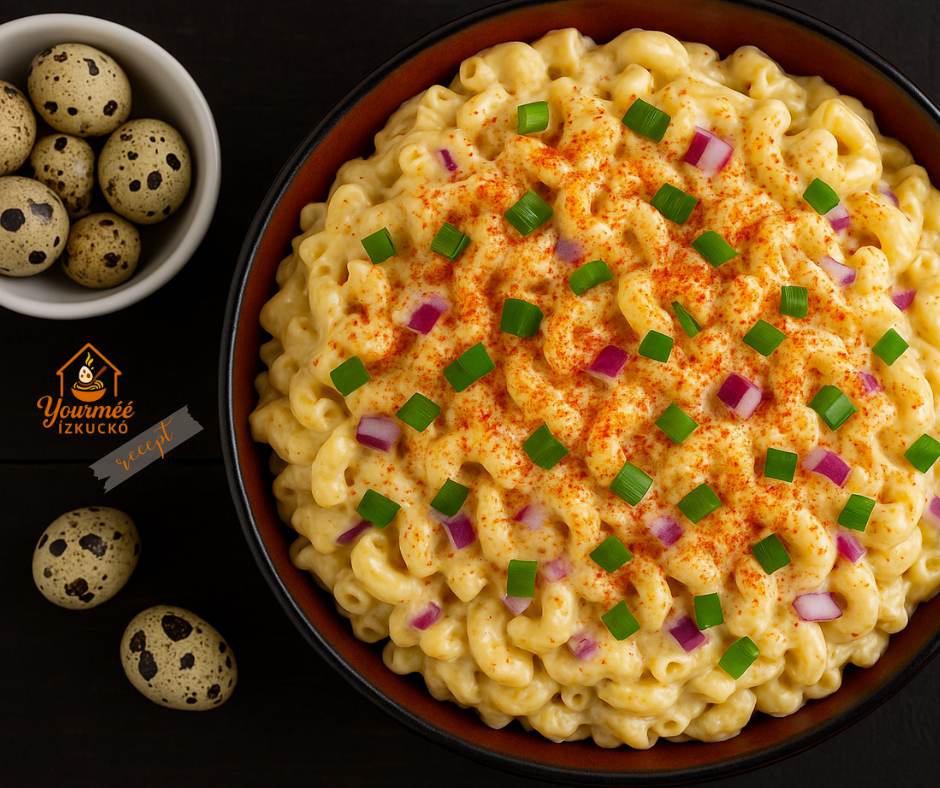Yourméé tésztasaláta főtt tojással