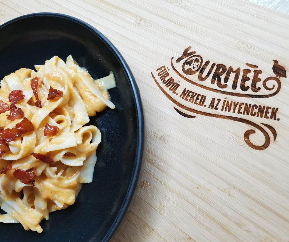 Sütőtökös tészta baconnel