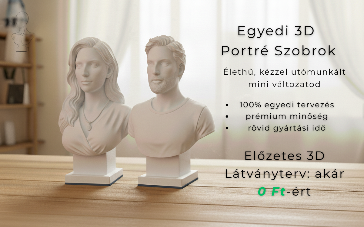 YourMiniMe egyedi 3D szobor