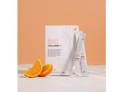 beauty focus collagen plus two sachets with orange product picture