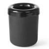 Stolní odpadkový koš nebo nádoba na příbory z černého plastu, průměr. 130 mm - Hendi 421574