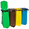 Stojanový držák na 120L pytle na odpad pro třídění - 4 druhy odpadu
