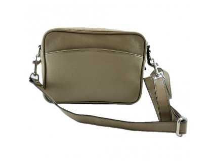 Kožená kabelka crossbody - cappuccino11 kopie